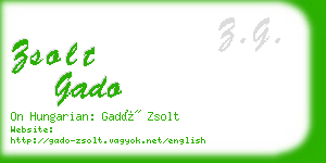 zsolt gado business card